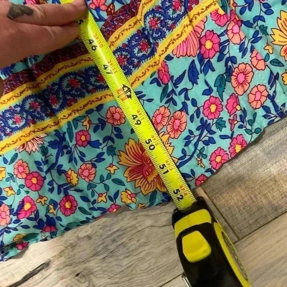 Ecowish Bohemian Floral Wrap Dress V-Neck Women’s Size Small Maxi - Picture 11 of 11